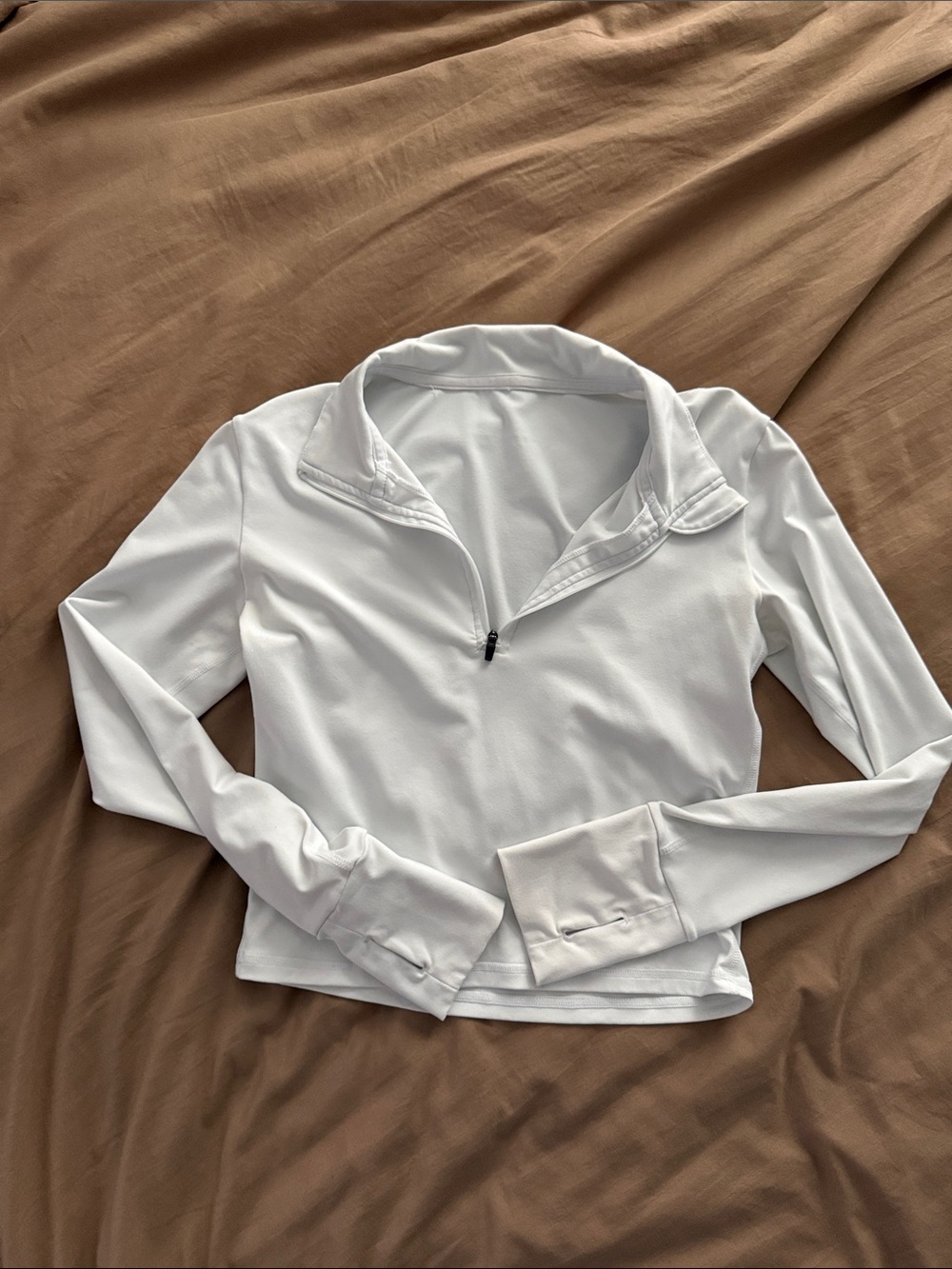 Paragon Athletic Half Zip Top- White